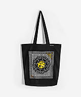 Nákupné tašky - Čierna taška Gold & White – Avis - 13803838_