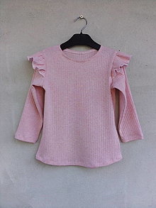 Detské oblečenie - Tričko z rebrovaného úpletu č 98 - 13802402_