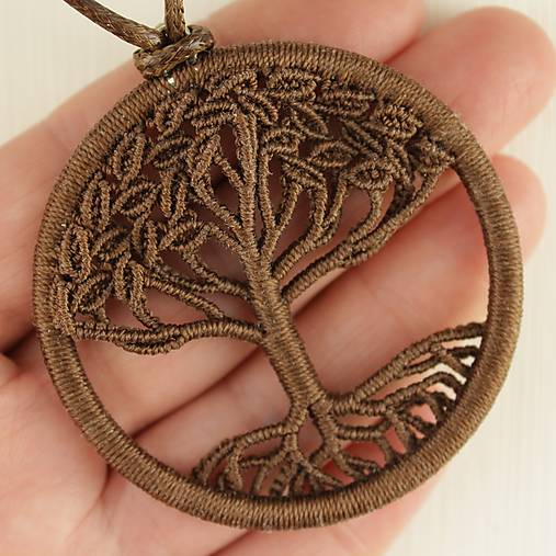Makramé náhrdelník "Strom života"