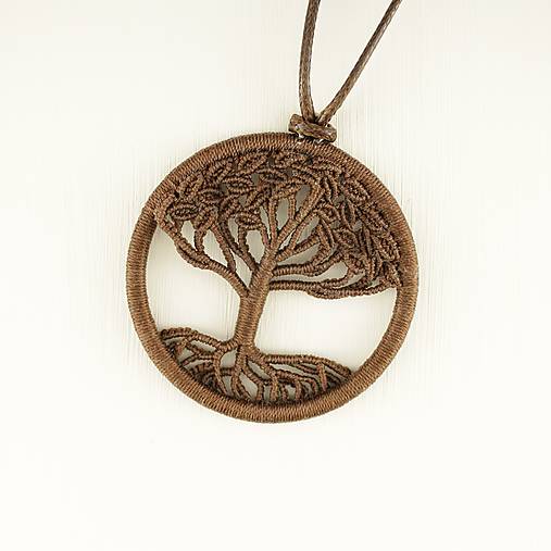 Makramé náhrdelník "Strom života"