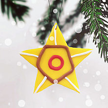 Dekorácie - (nielen) vianočná hviezda (nielen) na stromček (5) - 13802639_