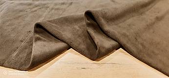 Textil - Flis - cena za 10 cm (Hnedá) - 13805987_