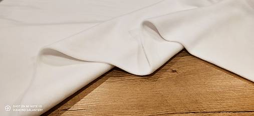 Textil - Flis - cena za 10 cm (Biela) - 13805958_