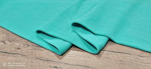 Textil - Flis - cena za 10 cm (Tyrkysová) - 13805990_