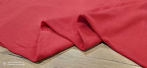 Textil - Flis - cena za 10 cm (Červená) - 13805992_