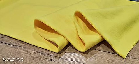 Textil - Flis - cena za 10 cm (Žltá) - 13805999_