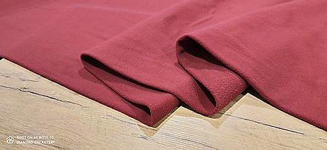 Textil - Flis - cena za 10 cm (Bordová) - 13806000_