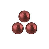 Korálky - Voskované perly 4 mm Red - 13807337_
