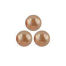 Korálky - Voskované perly 4 mm Peach - 13807146_