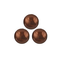 Korálky - Voskované perly 4 mm Dark Copper - 13807240_