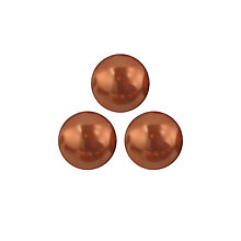 Korálky - Voskované perly 4 mm Copper - 13807247_