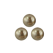 Korálky - Voskované perly 4 mm Bronze - 13807280_