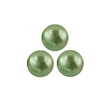 Korálky - Voskované perly 4 mm Light Green - 13807292_