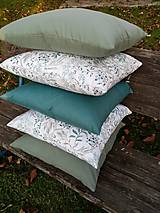 Úžitkový textil - Smaragdová, šalviová, biela... - 13807937_