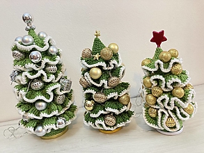 Dekorácie - Vianočný stromček Svietiaci s dekoráciami - 13806149_