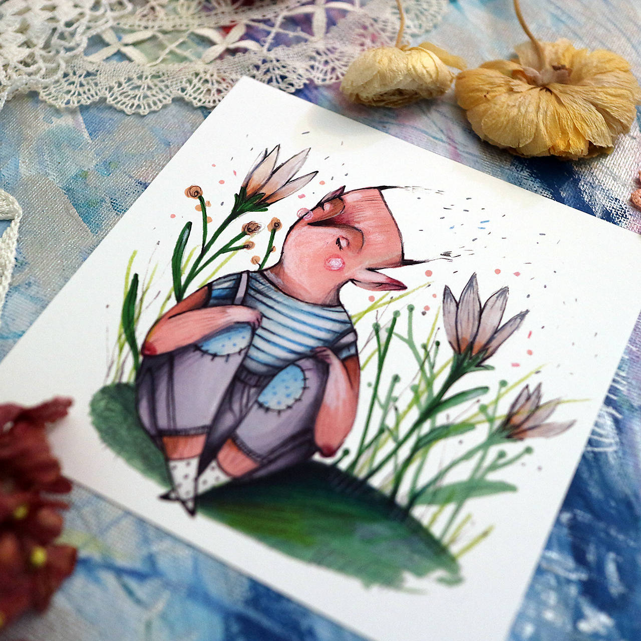 Na Lumurmu suché kvietky