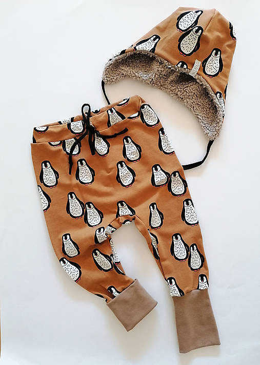 Detské čiapky - Baranička Tučniaky - 13810306_