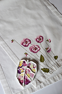 Úžitkový textil - Maľovaný obrus- sirôtky - 13810108_