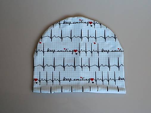 EKG úpletová čiapka, nákrčník alebo set (Čiapka)