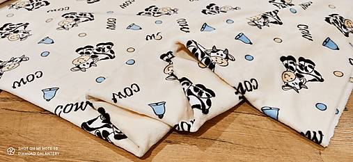Textil - Flis- cena za 10 centimetrov (Cow) - 13813148_
