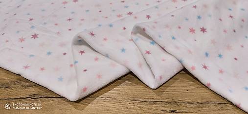Textil - Flis- cena za 10 centimetrov (Hviezdičky) - 13813153_