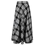 Sukne - ISABEL - maxi škótska károvaná sukňa (s vreckami) - 13815214_