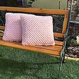Úžitkový textil - " bl. púdrovo-ružový  " vankúš z Puffy Fine - 13815743_