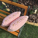 Úžitkový textil - " bl. púdrovo-ružový  " vankúš z Puffy Fine - 13815750_