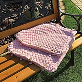 Úžitkový textil - " bl. púdrovo-ružový  " vankúš z Puffy Fine - 13815759_