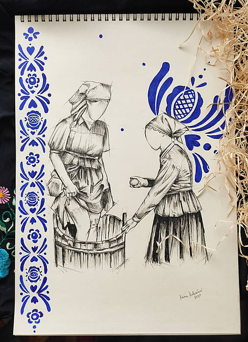 Kresby - A3 originál, Kapusta - 13815255_