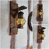 Svietidlá - Drevena lampa s lampašom - 13813692_