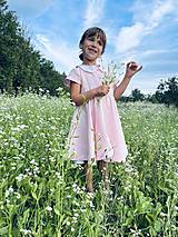 Detské oblečenie - Ľanové šaty pre dievčatká - 13815206_