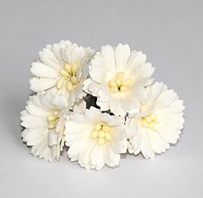 Iný materiál - Papierové kvety 5 ks - 30% ZĽAVA - 13818982_