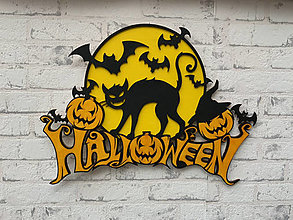 Obrazy - Nástenná dekorácia Halloween - 13819227_