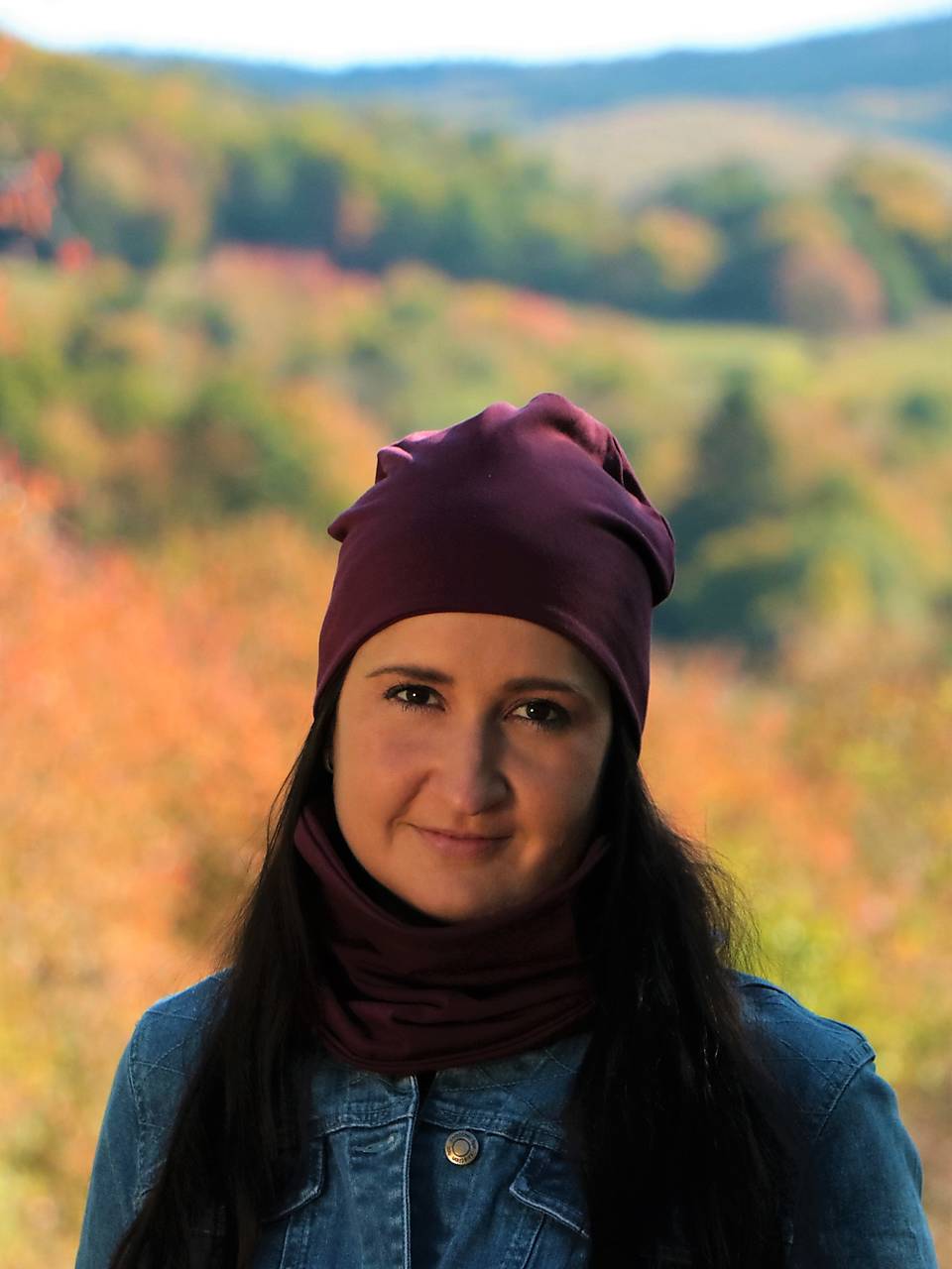 Ostružinová úpletová čiapka, nákrčník alebo set (Čiapka)