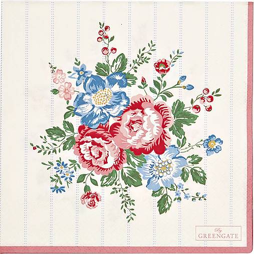 Papier - Servítka GG 126 -Henrietta white large - 13822394_