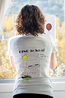 Topy, tričká, tielka - Ručne maľované tričko King - 13824913_