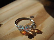 Prstene - Prsteň zo sklenených korálok - 13824408_