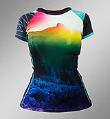 Topy, tričká, tielka - Coolmax termo tričko JM Alya rainbow - 13824932_