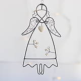 Dekorácie - anjelik v bielom- vianoce - 13826262_