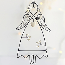 Dekorácie - anjelik v bielom- vianoce - 13826258_
