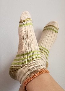 Ponožky, pančuchy, obuv - štrikované ponožky krátke - 13827971_