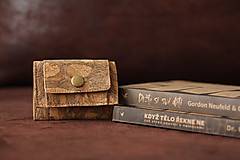 Peňaženky - Mini trifold korková peňaženka - originálna kresba  - 13834312_