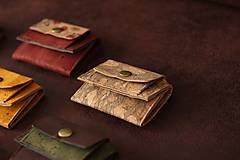 Peňaženky - Mini trifold korková peňaženka - originálna kresba  - 13834313_