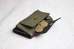 Peňaženky - Mini trifold korková peňaženka - originálna kresba  - 13834319_