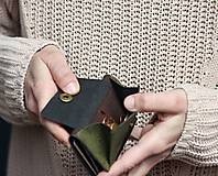 Peňaženky - Mini trifold korková peňaženka - originálna kresba  - 13834320_