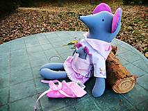 Hračky - Jarmila - myška mamička - 13830966_