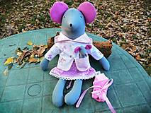 Hračky - Jarmila - myška mamička - 13830967_