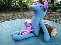 Hračky - Jarmila - myška mamička - 13830970_