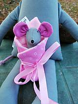 Hračky - Jarmila - myška mamička - 13830972_